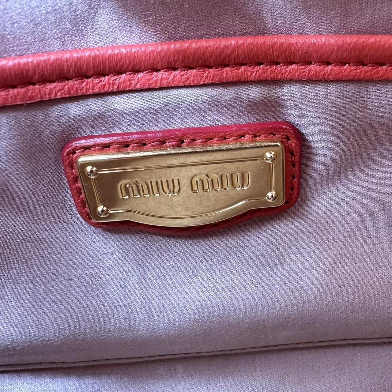 Miu Miu Coral Pink Leather 2-Way Bag