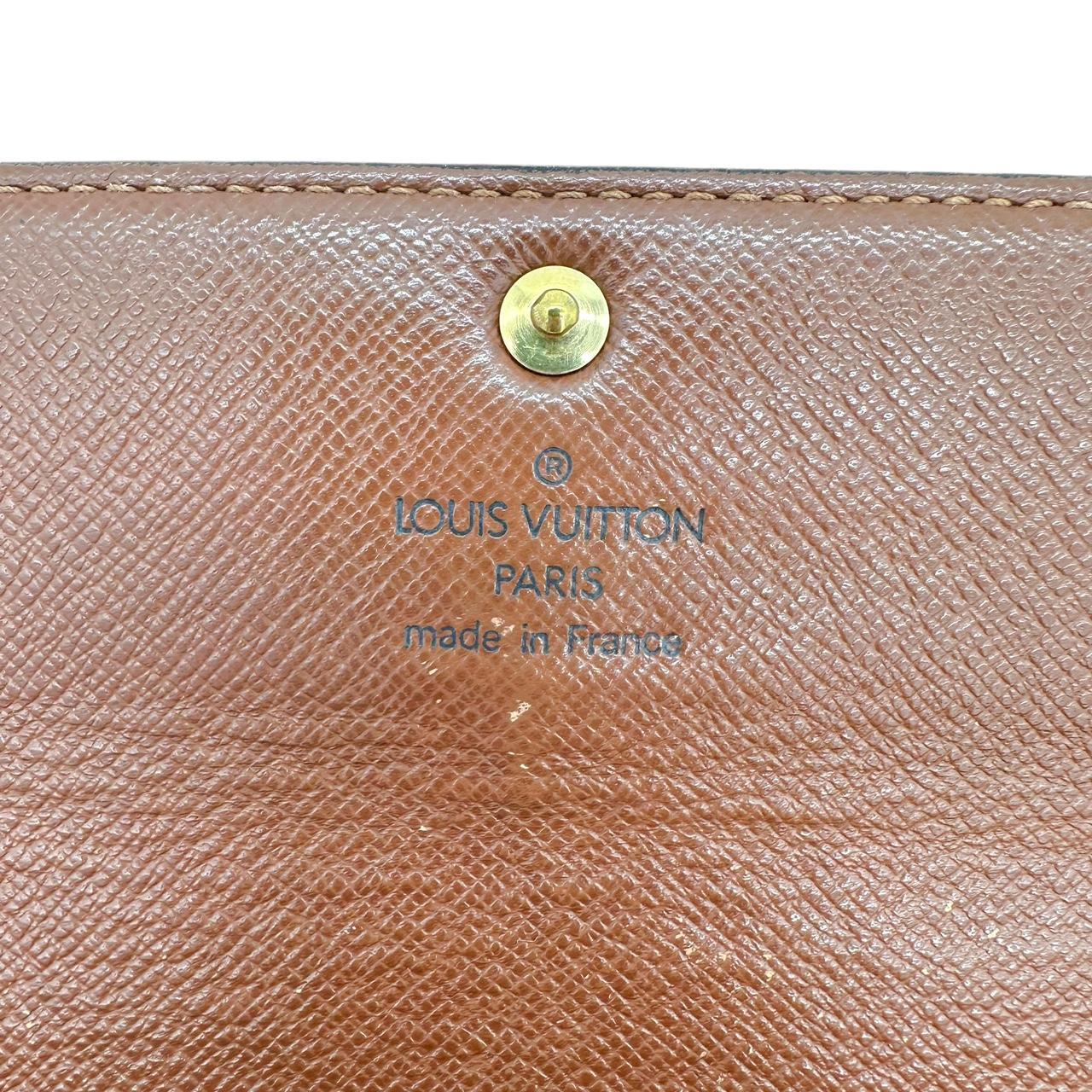 Louis Vuitton Long Wallet Brown Monogram Canvas