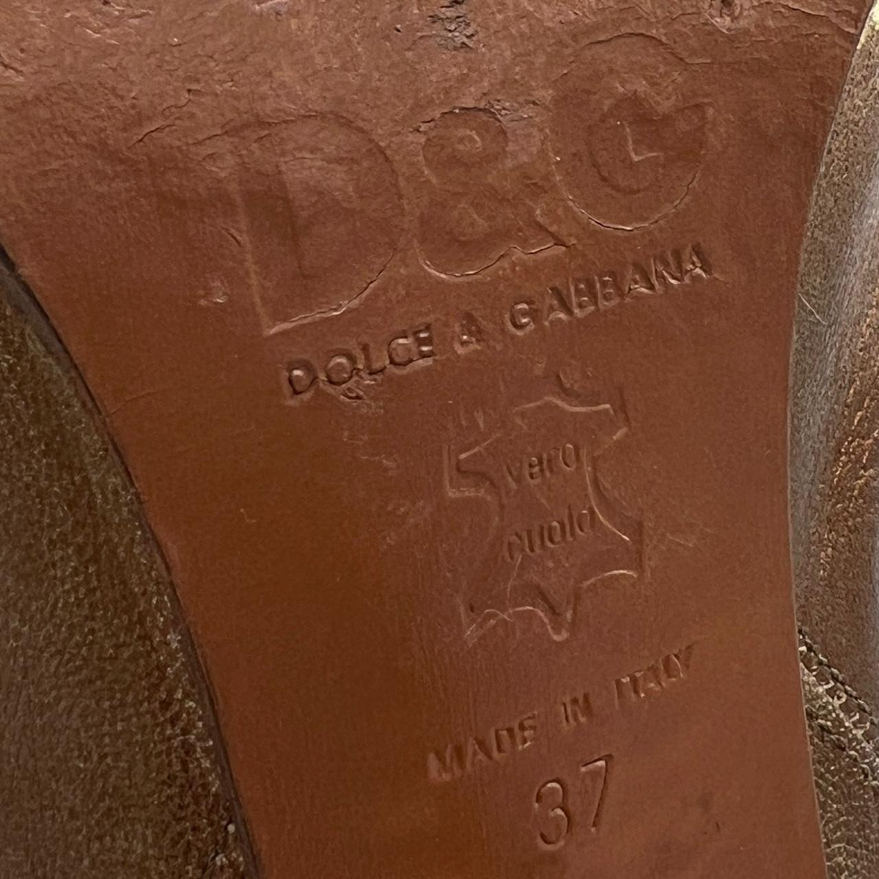 Dolce & Gabbana Metallic Snakeskin Heeled Cowboy Boots