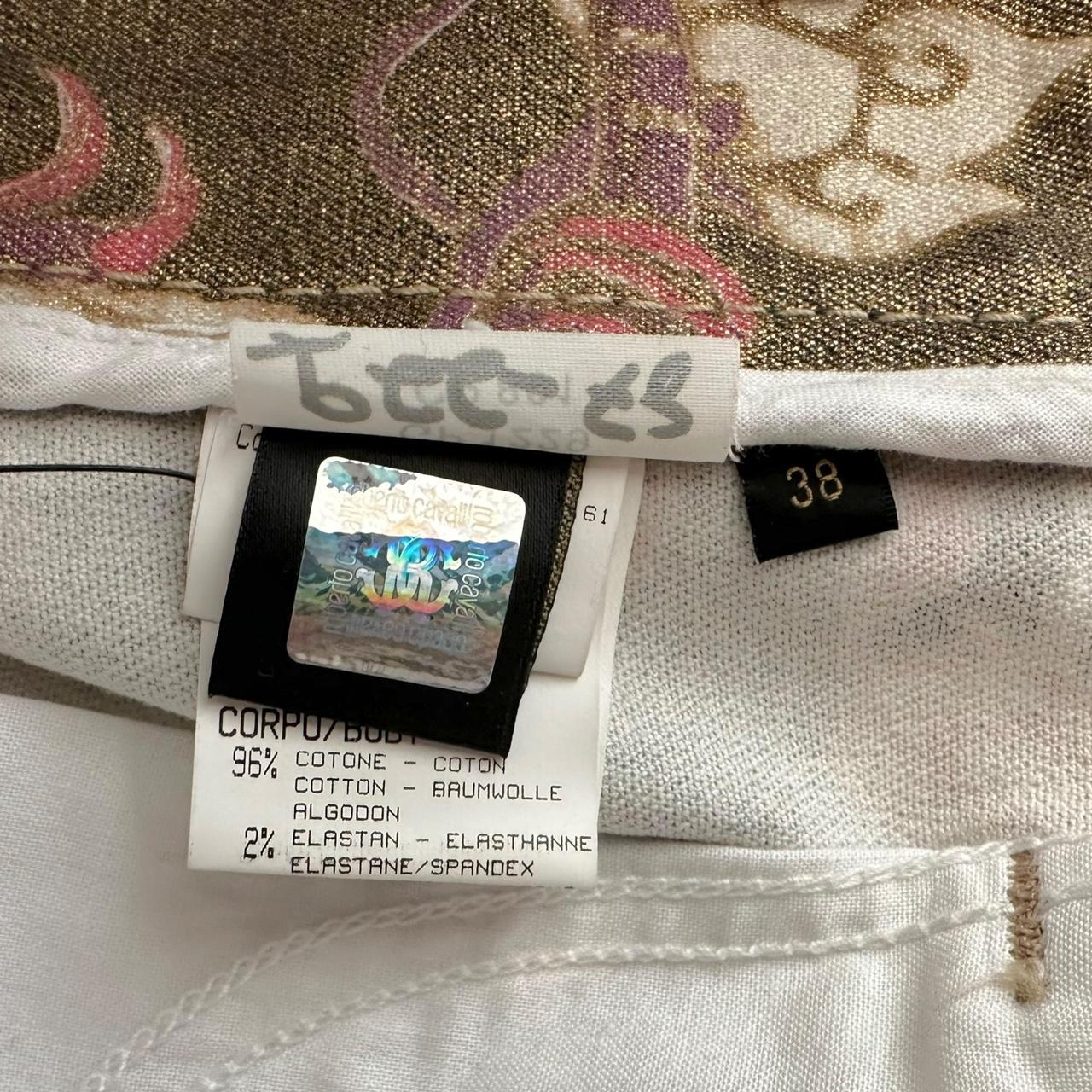 Roberto Cavalli Gold Floral Printed Jeans - Outfit Repeater