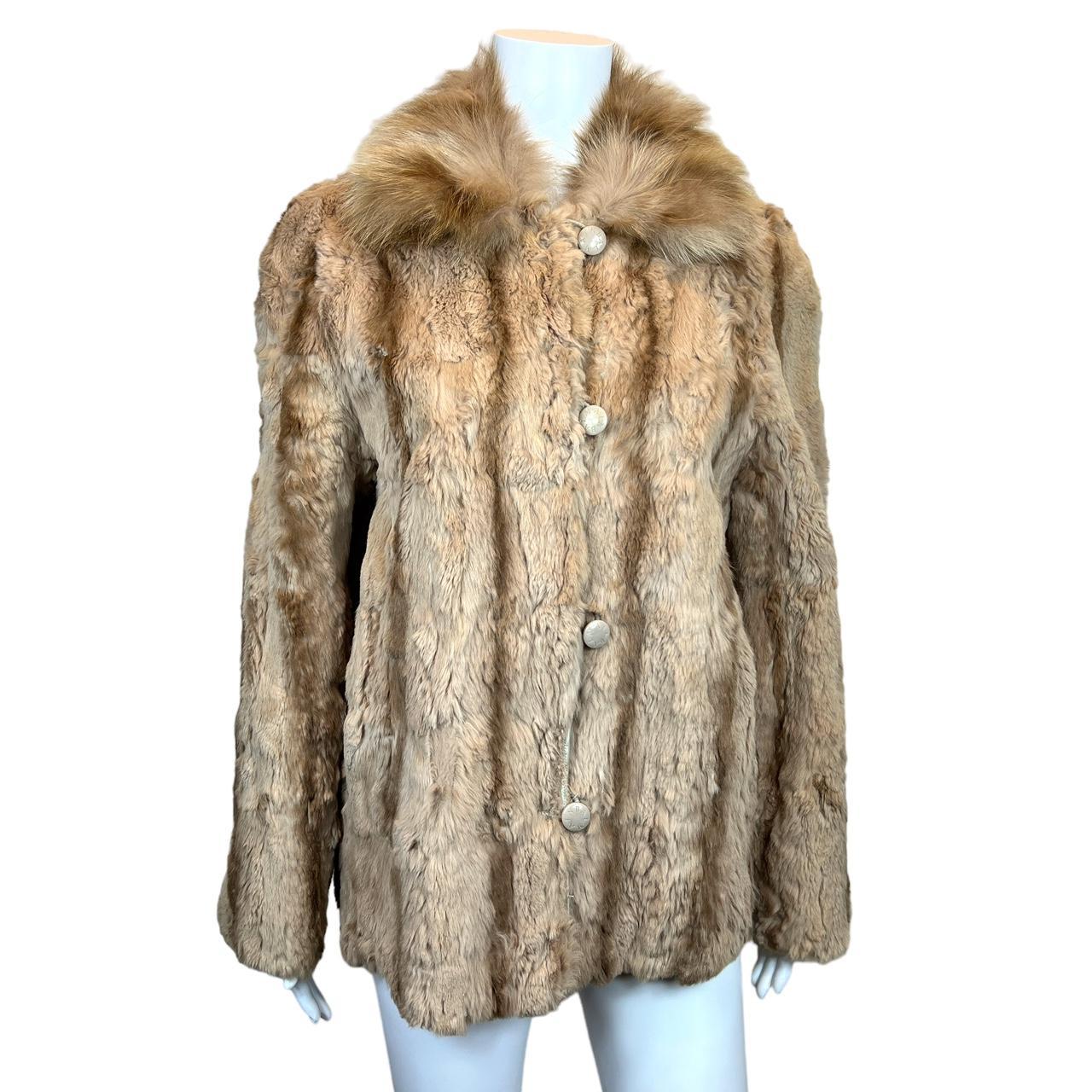 Balmain Tan and Brown Mixed Fur Coat - Outfit Repeater
