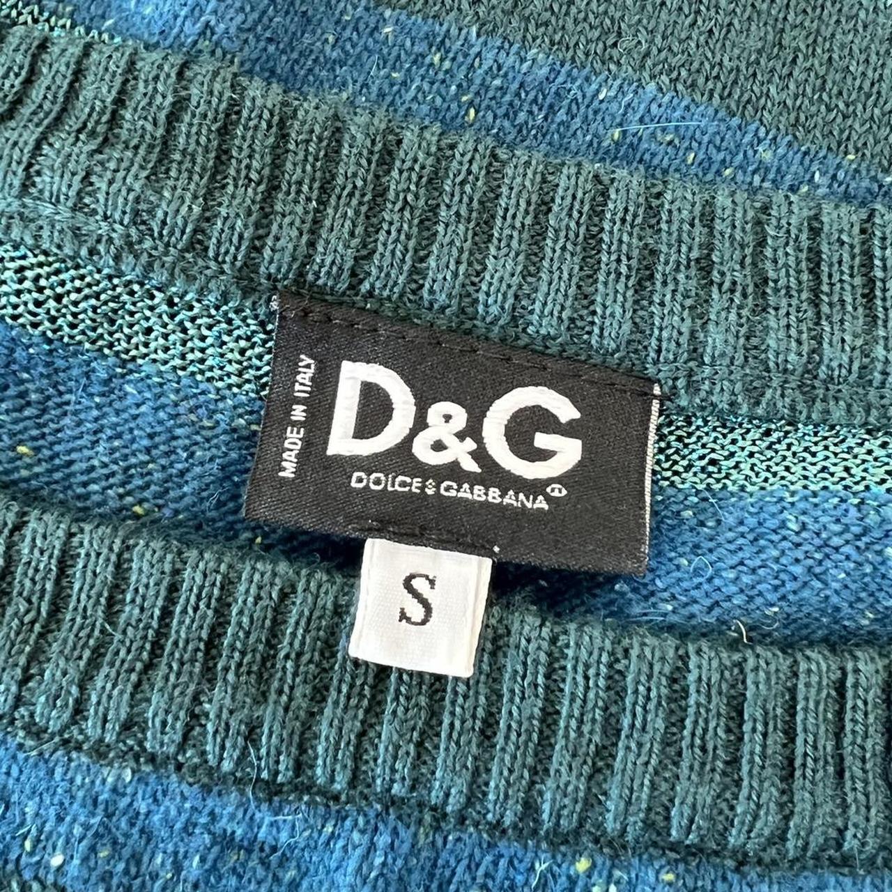 Dolce & Gabbana Blue Striped Knit Top - Outfit Repeater