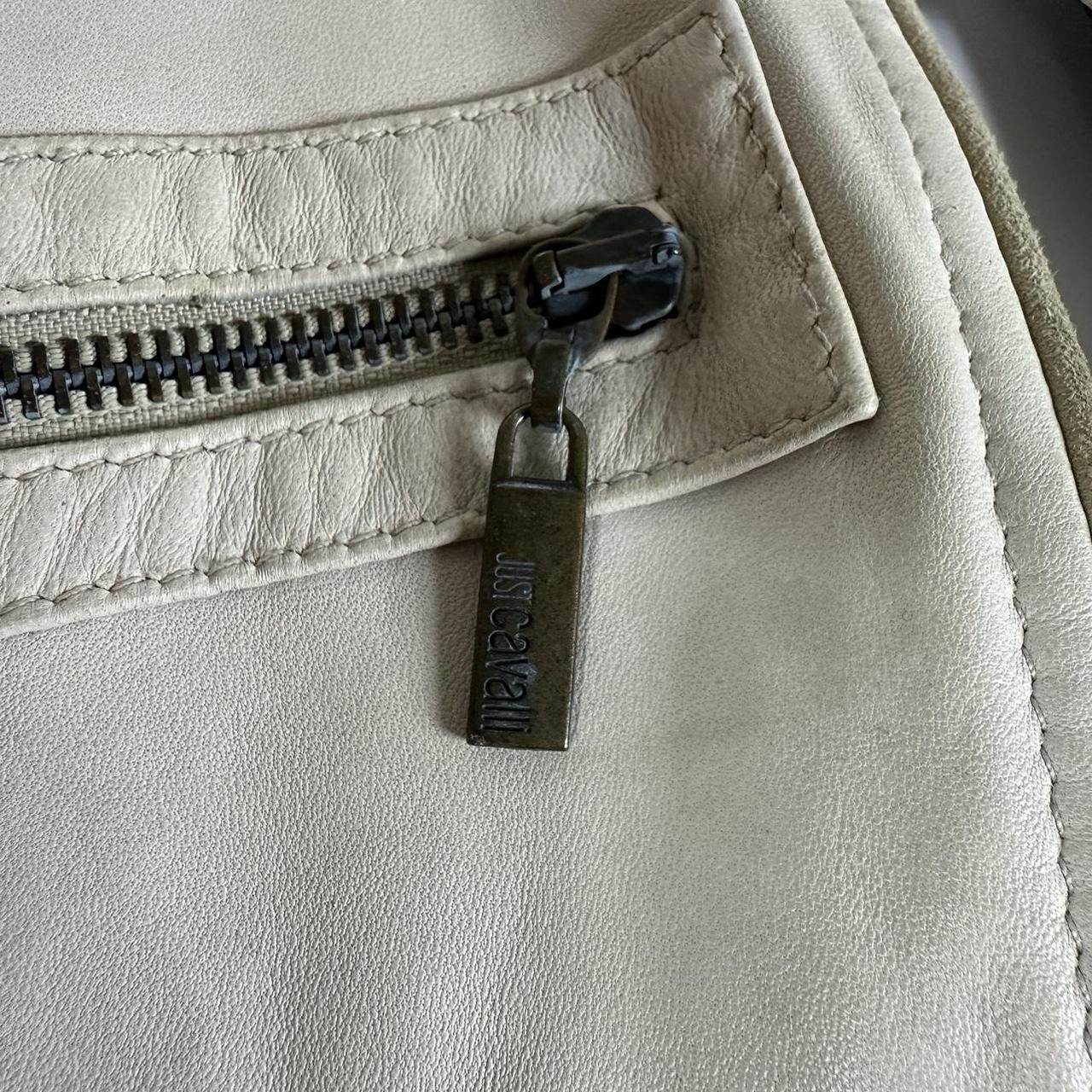 Just Cavalli by Roberto Cavalli Python Trim Leather Moto Jacket - Outfit Repeater