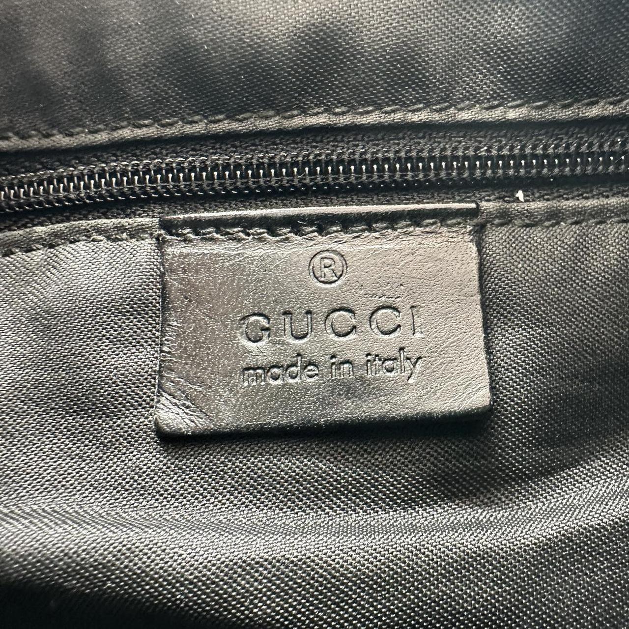 Gucci Black Suede Embossed Monogram Shoulder Bag - Outfit Repeater