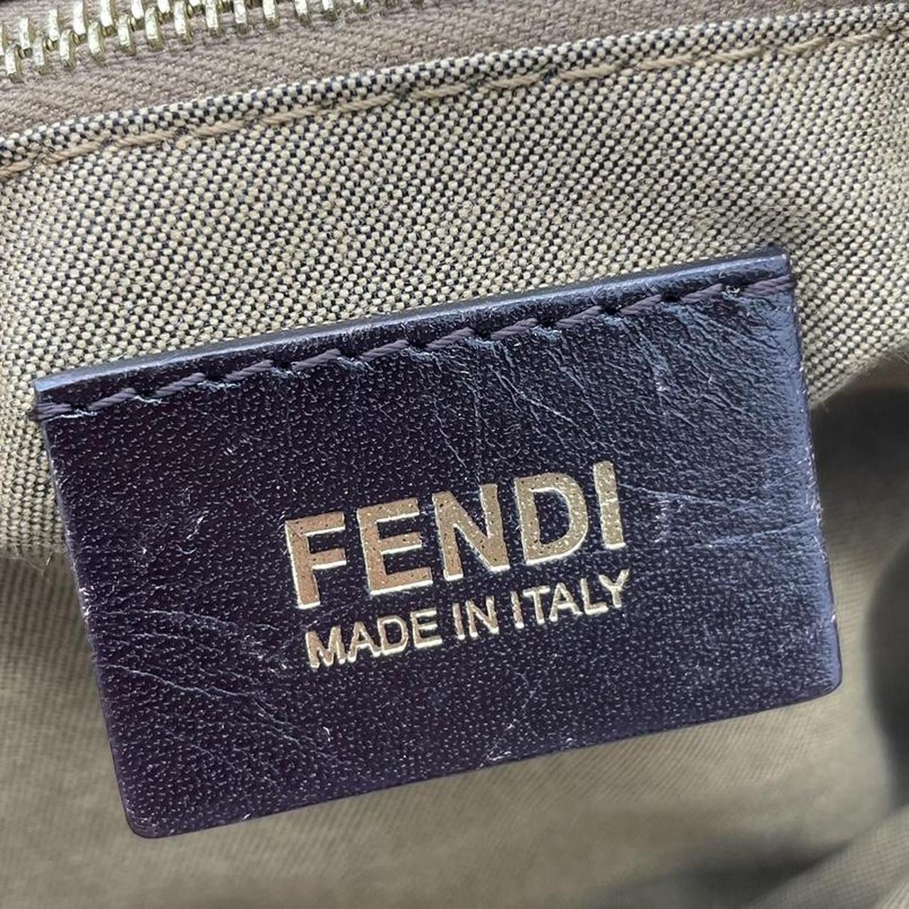 Fendi Zucca Chef Shoulder Bag Brown Monogram Fabric