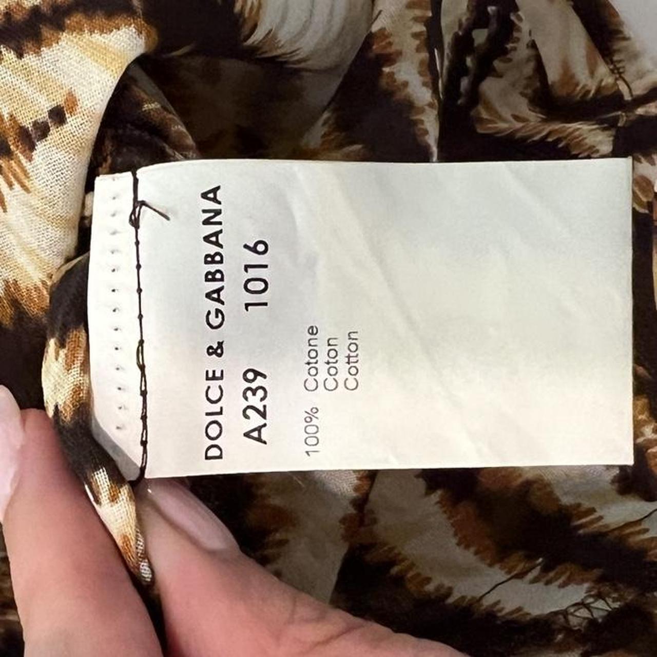 Dolce & Gabbana Semi-Sheer Tiger Print Blouse Top - Outfit Repeater