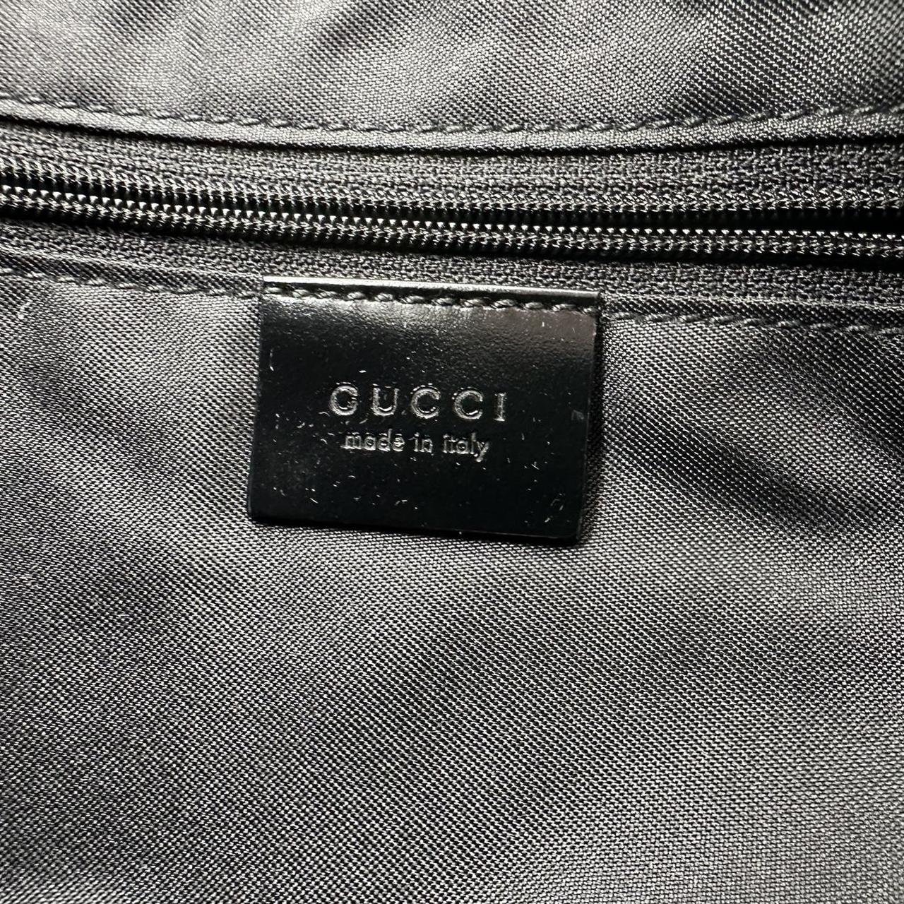 Gucci Black Suede Monogram Embossed Hobo Shoulder Bag - Outfit Repeater