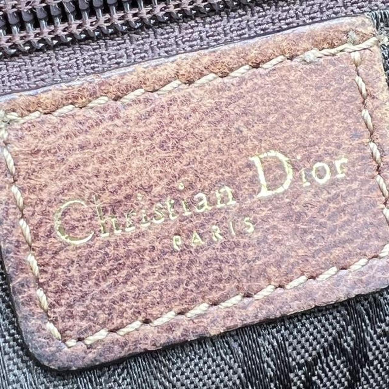 Christian Dior Brown Patchwork Leather Hobo Bag