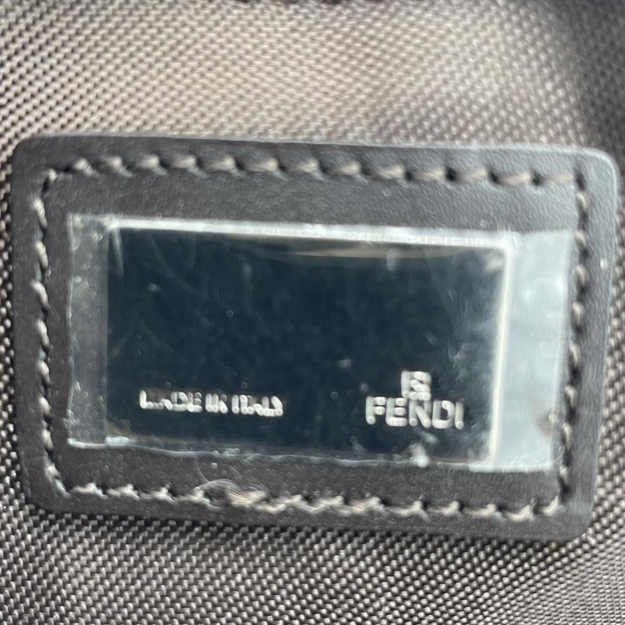 Fendi Mini Mama Baguette Shoulder Bag Tan Zucca Pattern
