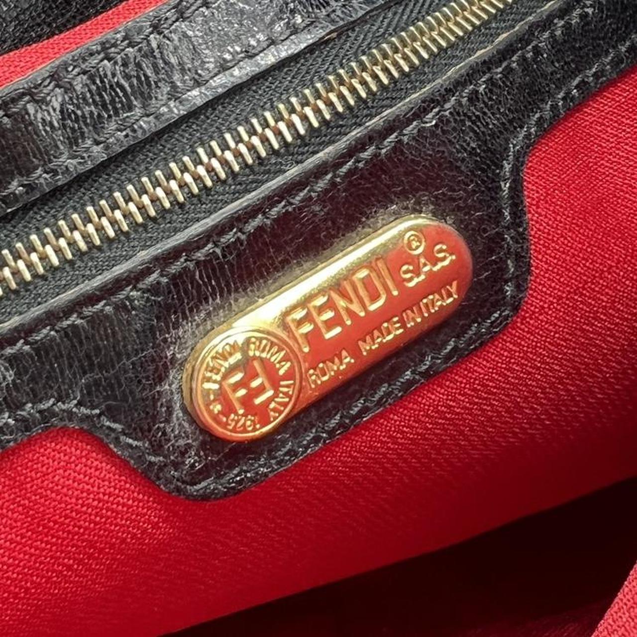 Fendi Zebra Print Calfskin Shoulder Bag