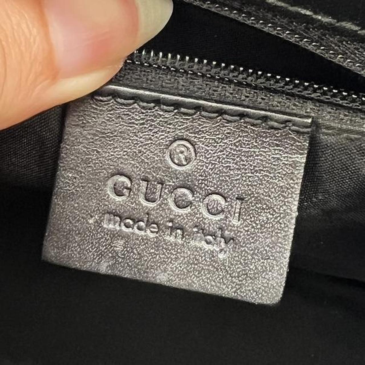 Gucci Black Monogram Canvas Jackie Bag