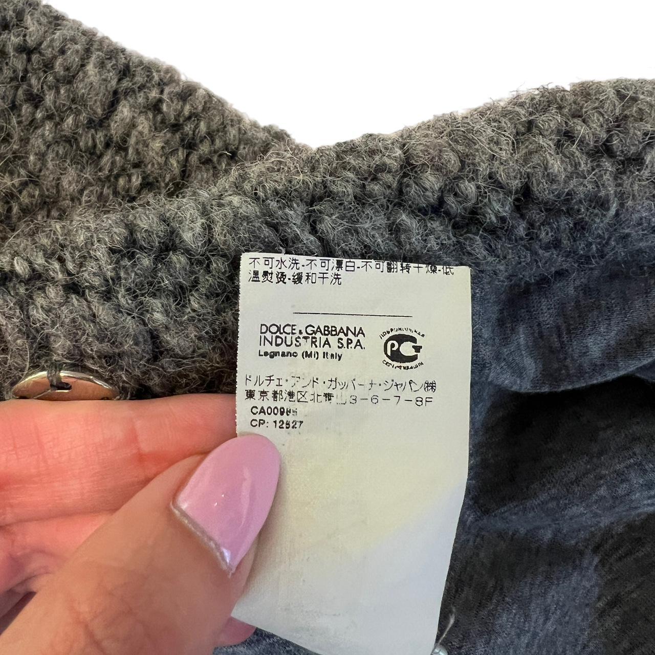 Dolce & Gabbana Gray Knit Penny Lane Jacket with Fur Trim - Outfit Repeater