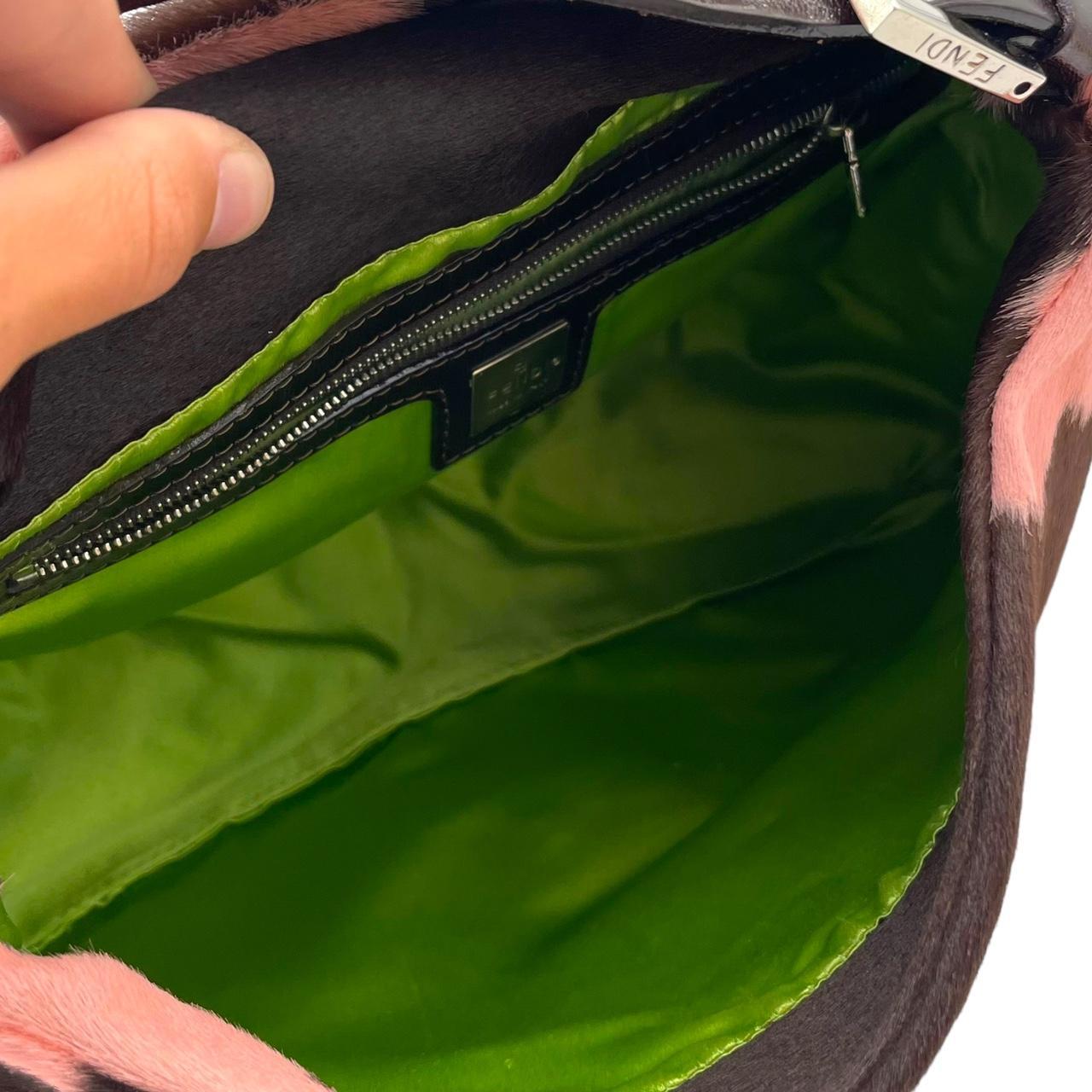 Fendi Pink Cow Print Mama Baguette Shoulder Bag - Outfit Repeater