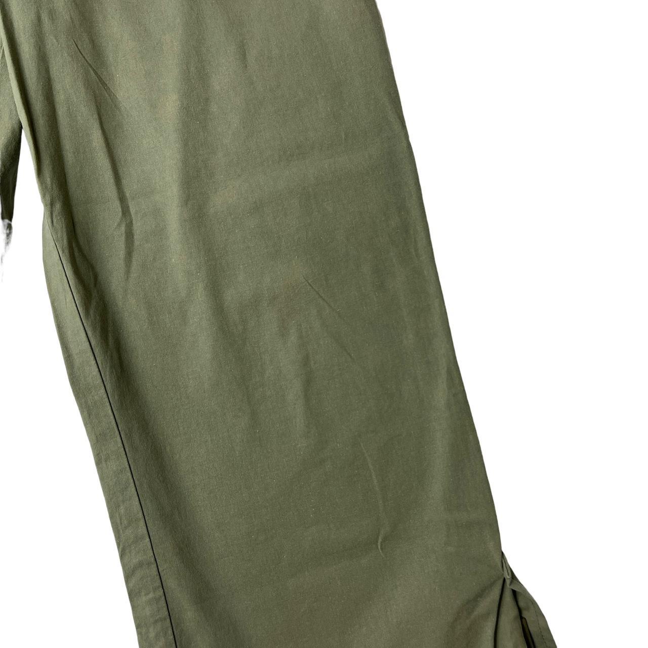 Christian Dior Spring 2003 By John Galliano Khaki Green Bondage Style Capri Pants