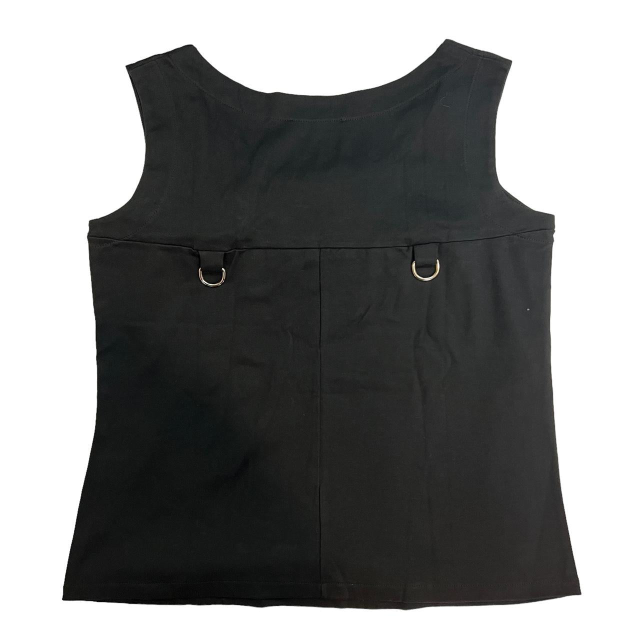 Dolce & Gabbana Black Embellished Tank Top