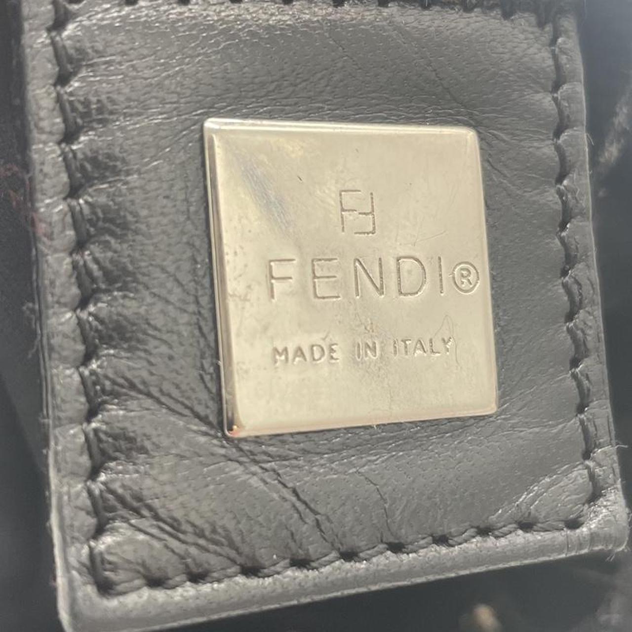 Fendi Black Neoprene Mama Baguette Shoulder Bag