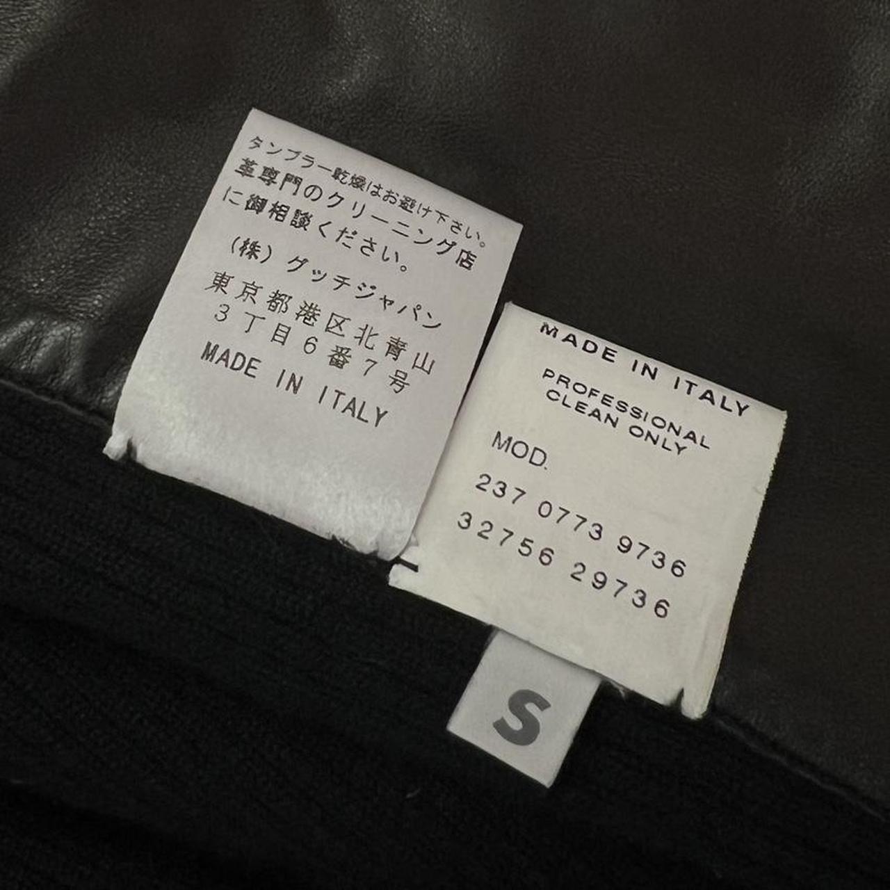 Gucci Black Leather Cashmere Jacket