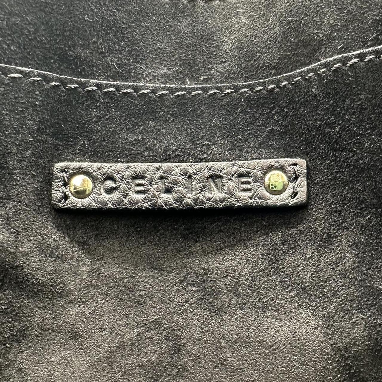 Celine Black Leather Studded Boogie Bag