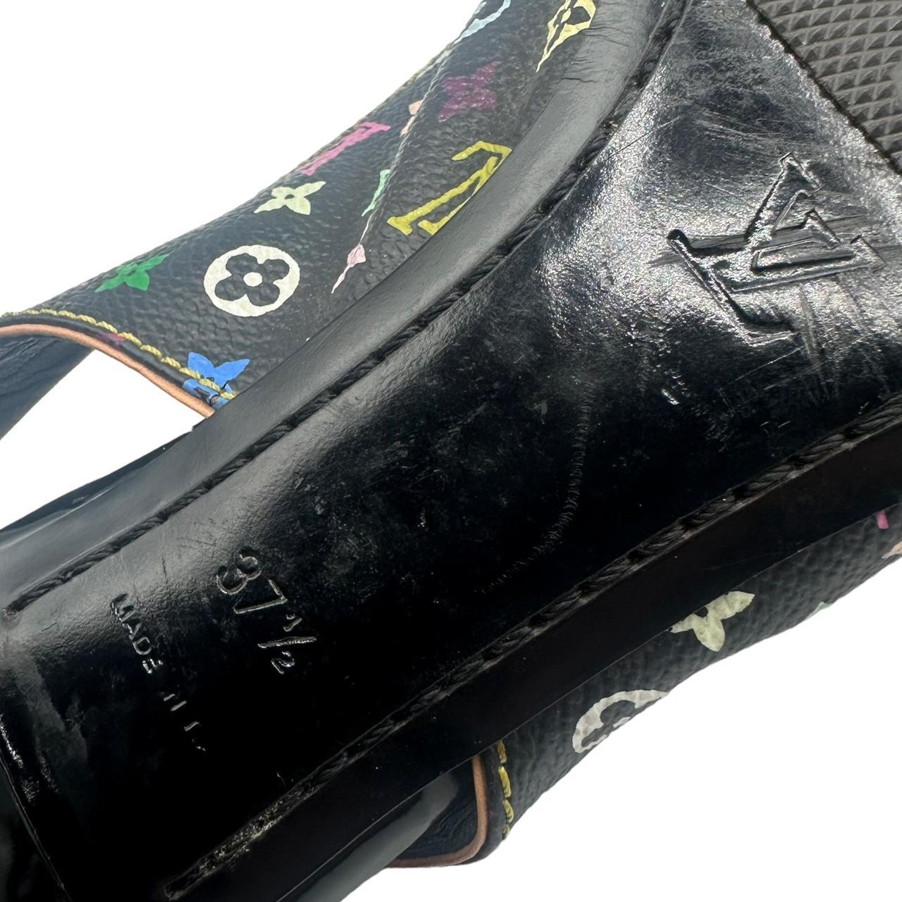 Louis Vuitton Pointed Toe Heels Black Multicolor Monogram