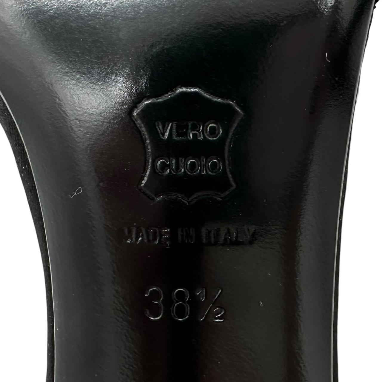 Vintage Moschino Feather Trim Heels - Outfit Repeater