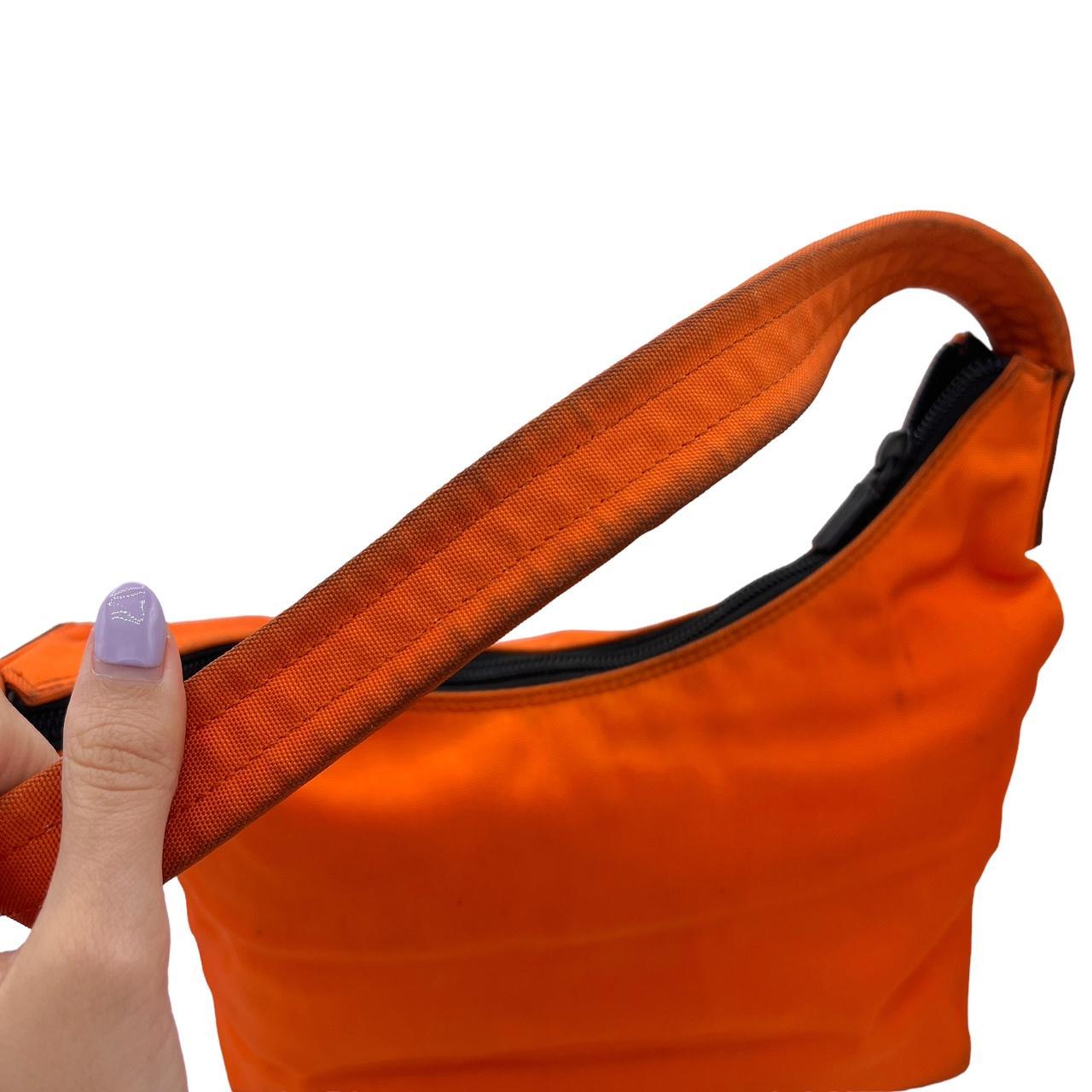 Gucci Bright Orange Nylon Shoulder Bag