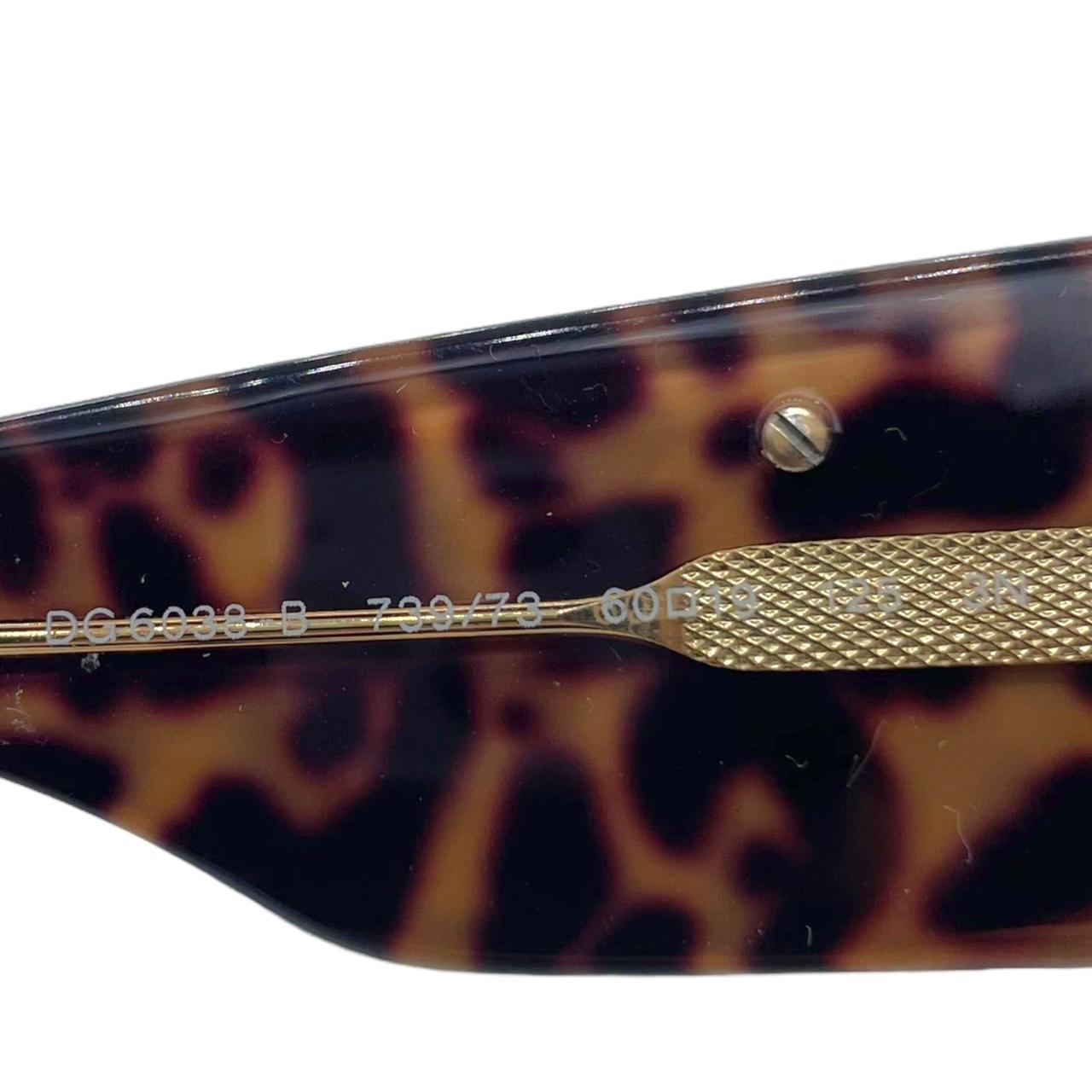 Dolce & Gabbana Leopard Print Oversized Sunglasses