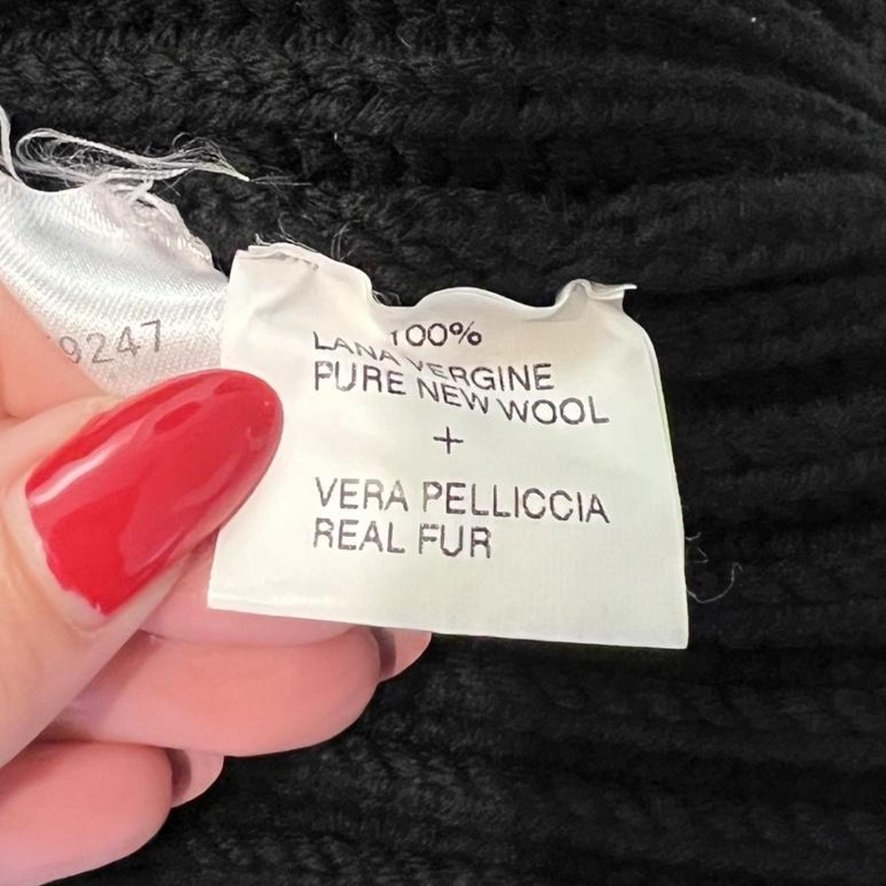 Gucci by Tom Ford Black Wool Cardigan with Rabbit Fur Collar - Outfit Repeater