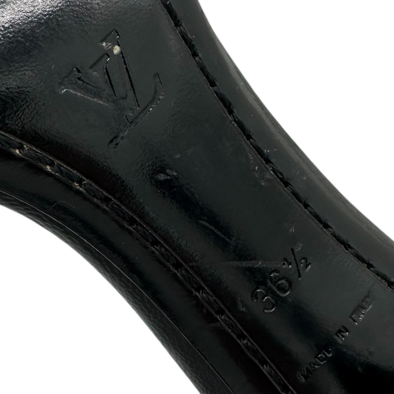 Louis Vuitton Black Lin Monogram Sandal Heels - Outfit Repeater