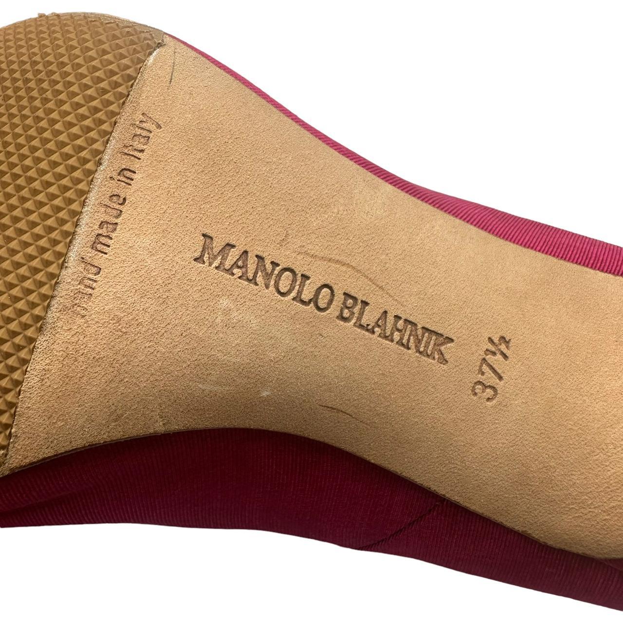 Manolo Blahnik Hot Pink Crystal Embellished Pointed Toe Heels - Outfit Repeater