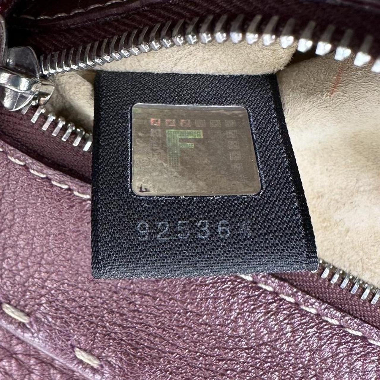 Fendi Selleria Burgundy leather Mini Crescent Shoulder Bag - Outfit Repeater