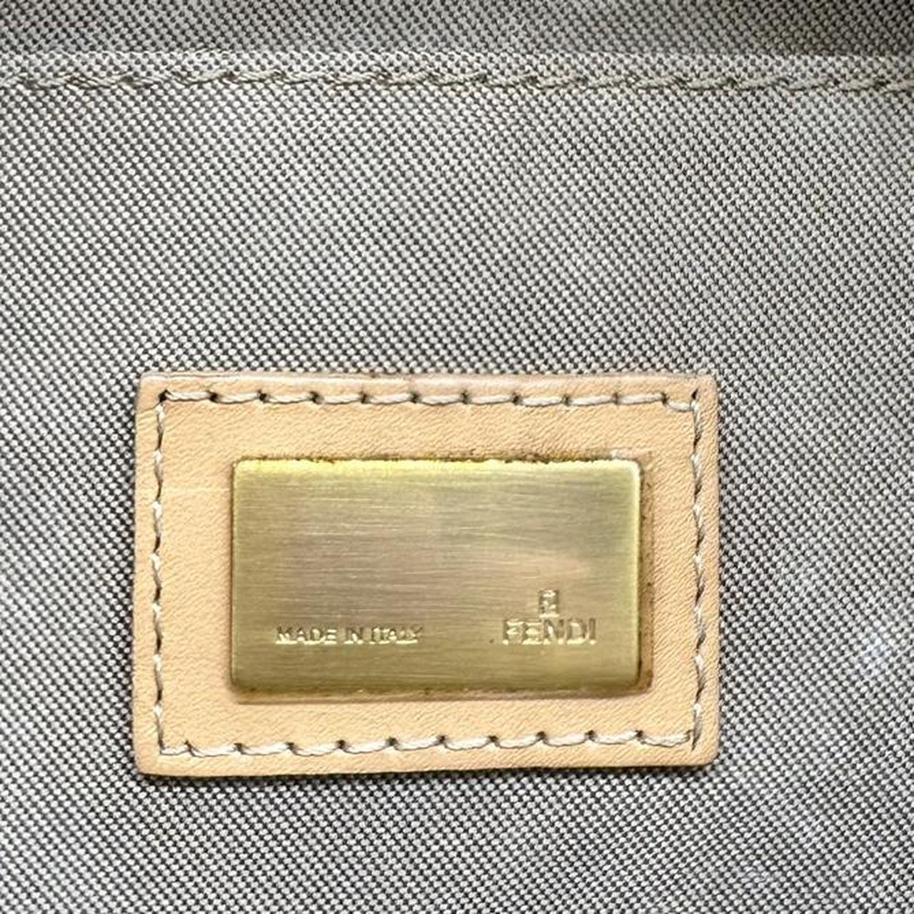 Fendi Mini Bucket Shoulder Bag Gold Zucchino Monogram