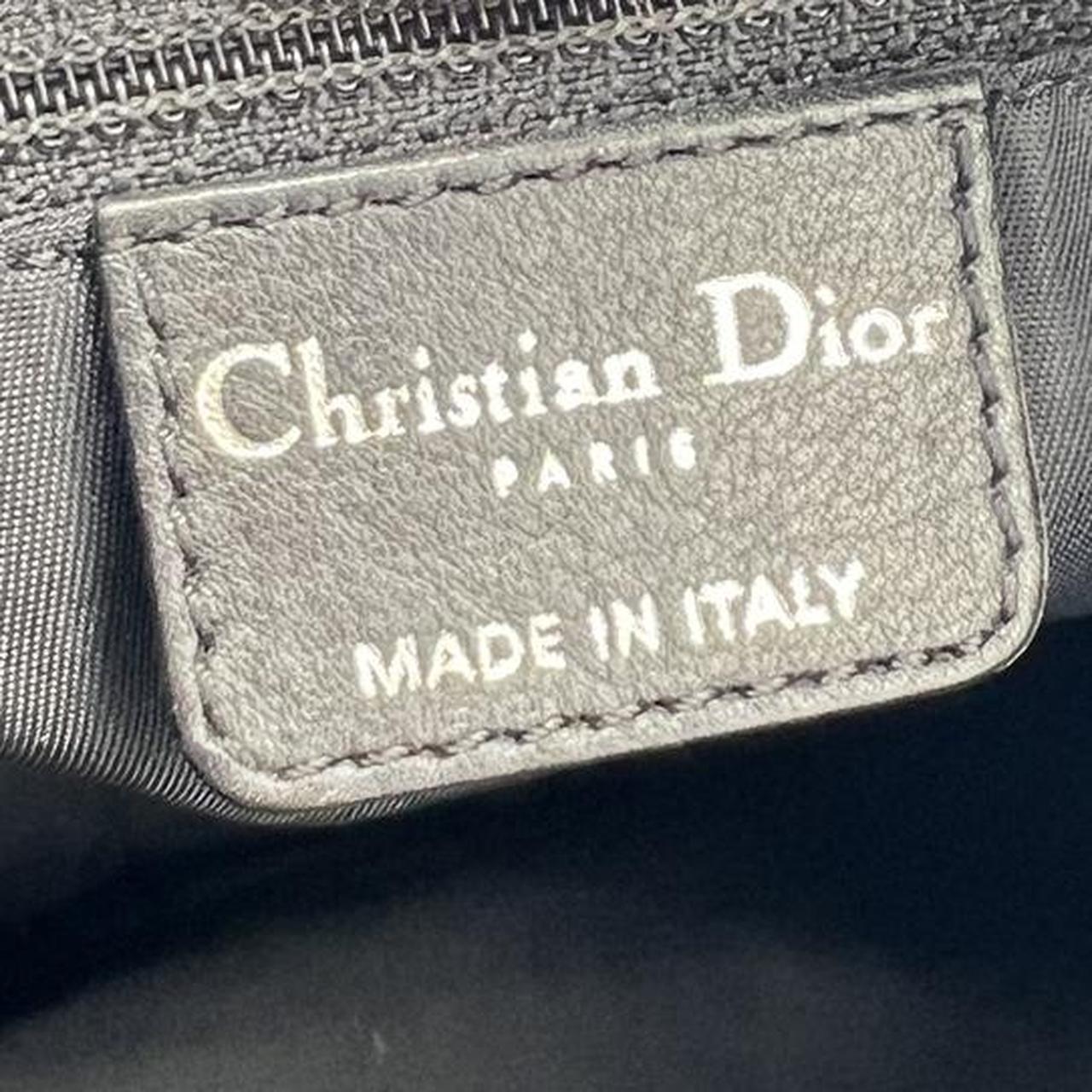 Dior Black Canvas Monogram Crossbody Satchel Bag