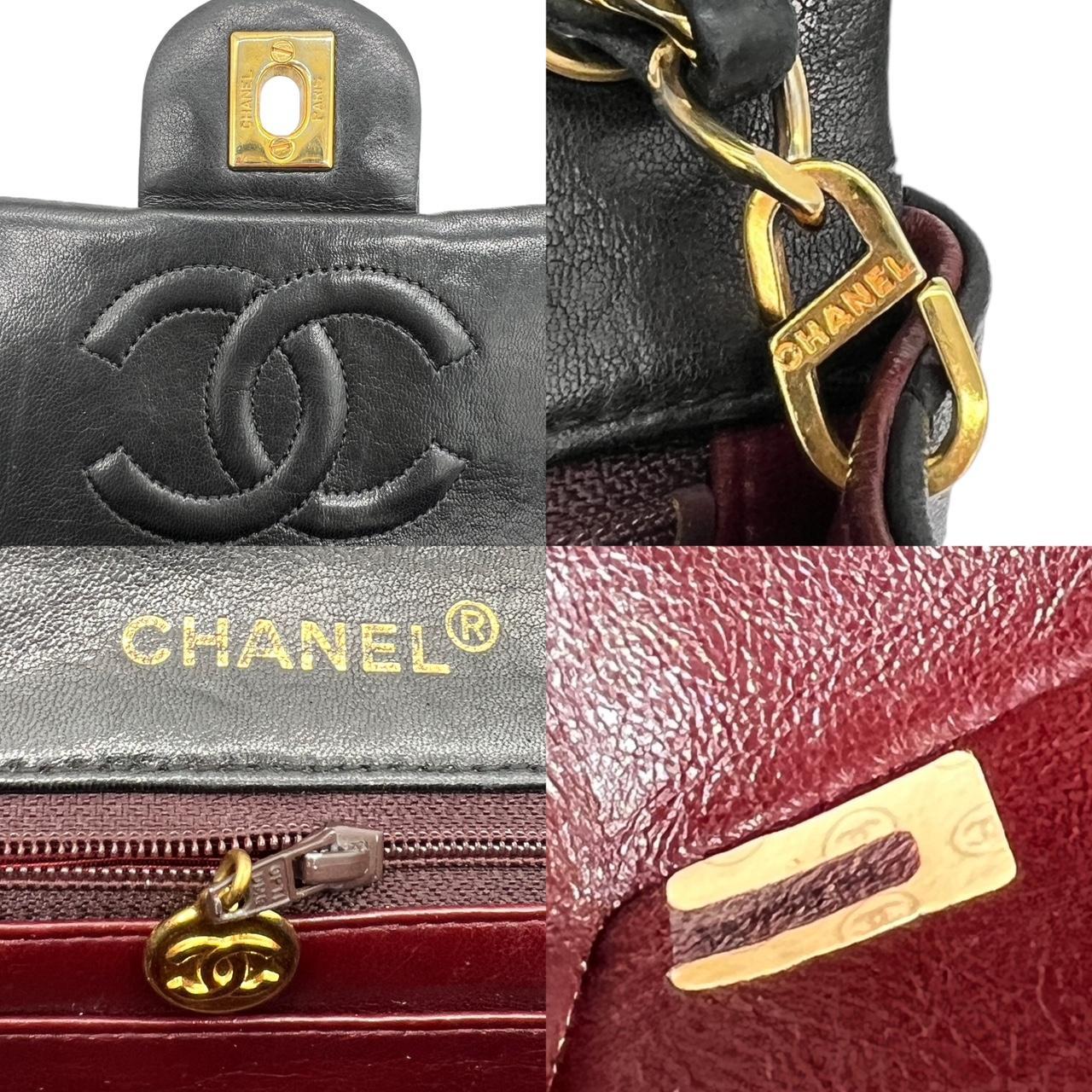 Chanel Black Lambskin Small Classic Flap Crossbody Bag - Outfit Repeater