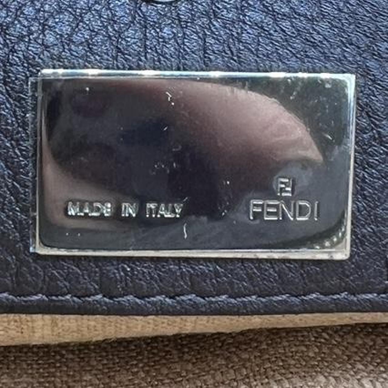 Fendi Leopard Print Pony Hair Trapezio Bag