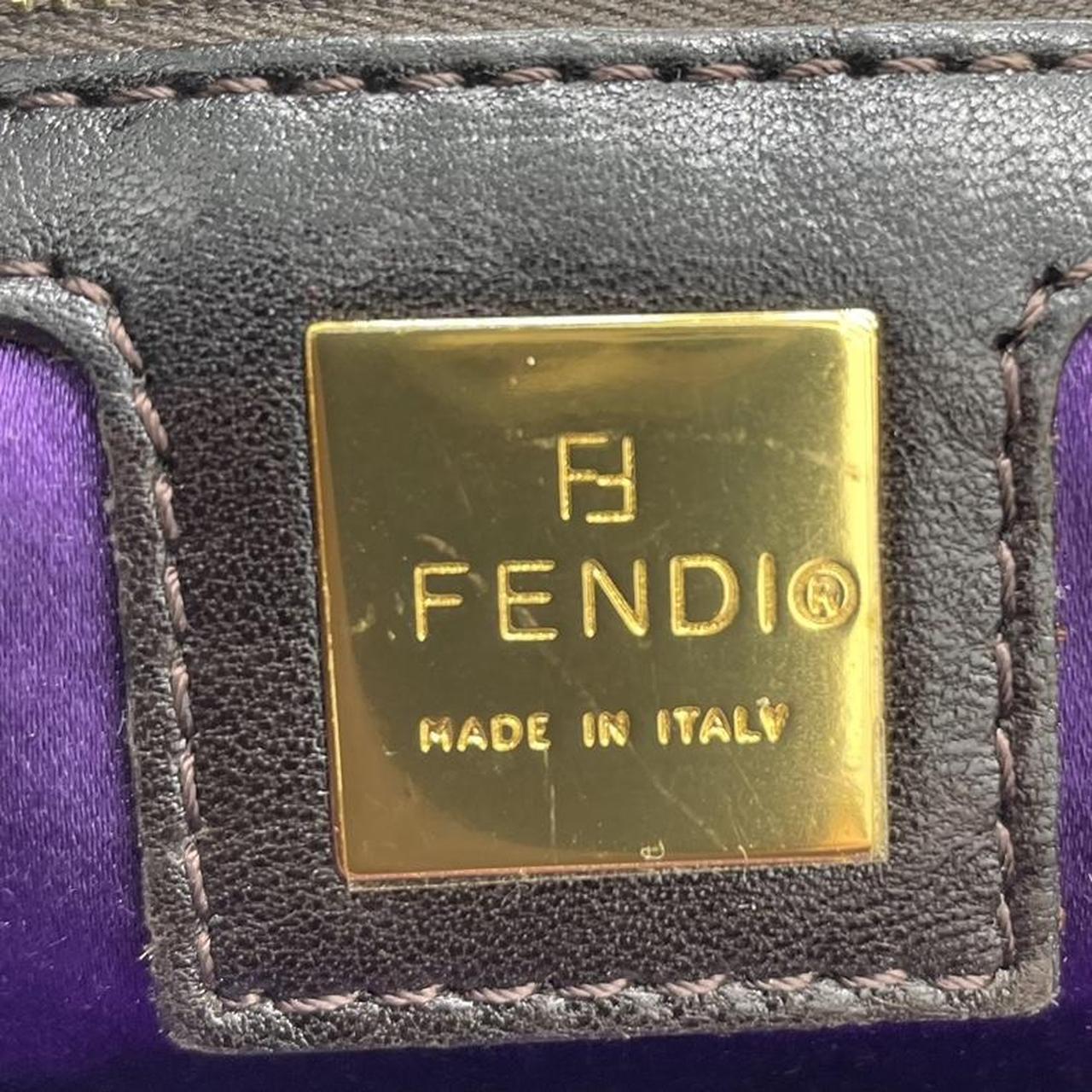 Fendi Brown Suede Shoulder Bag