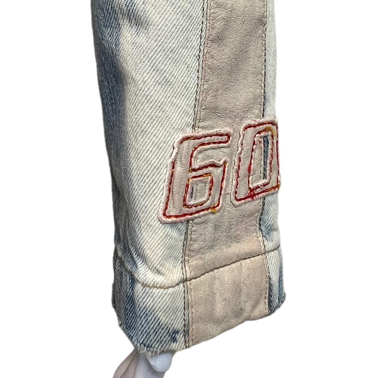 Miss Sixty Acid Wash Denim Biker Style Jacket