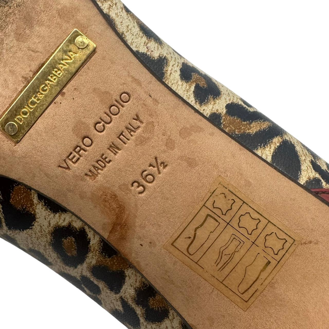 Dolce & Gabbana Leopard & Burgundy Patent Leather Pointe Toe Heels - Outfit Repeater