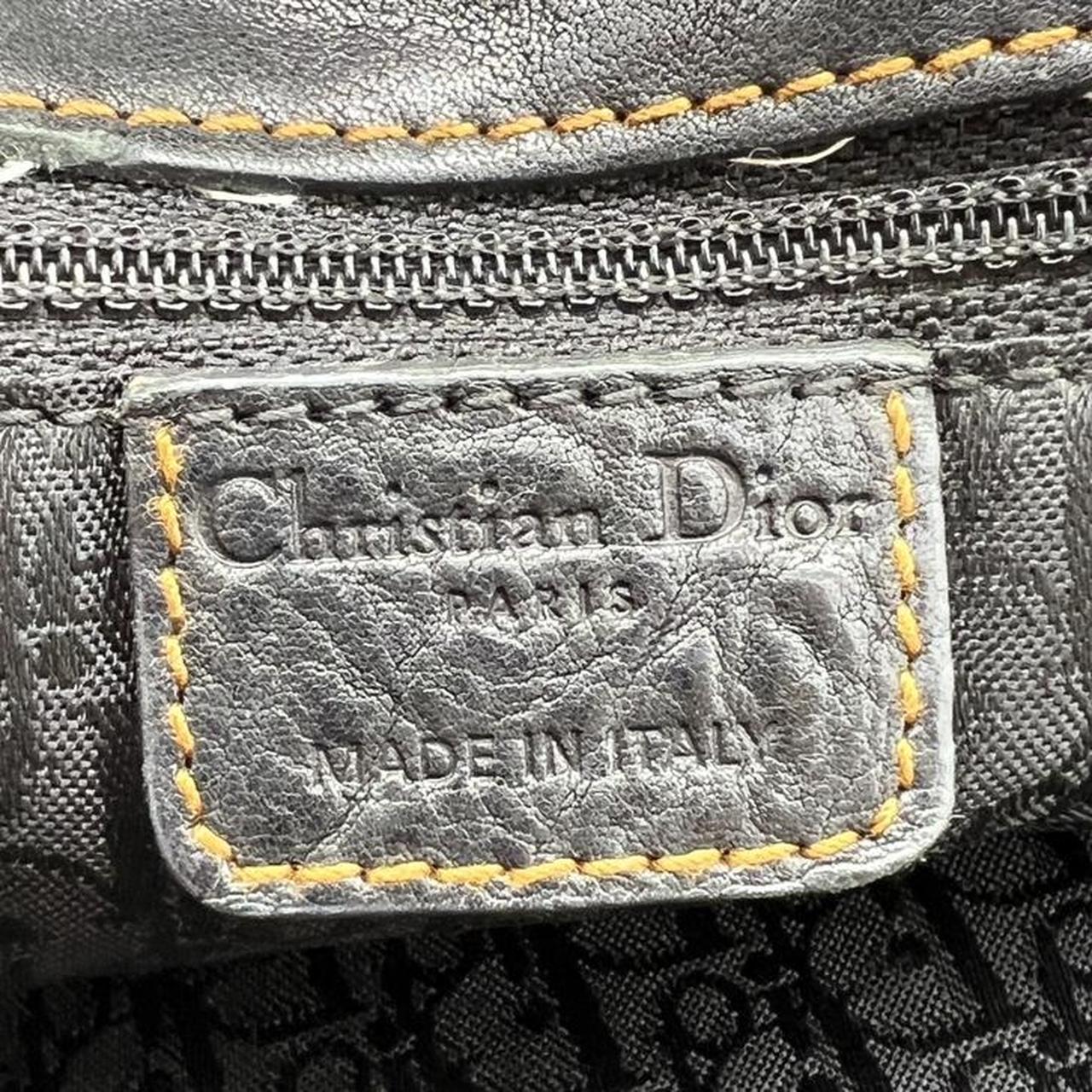 Christian Dior Black Leather Gaucho Saddle Shoulder Bag - Outfit Repeater