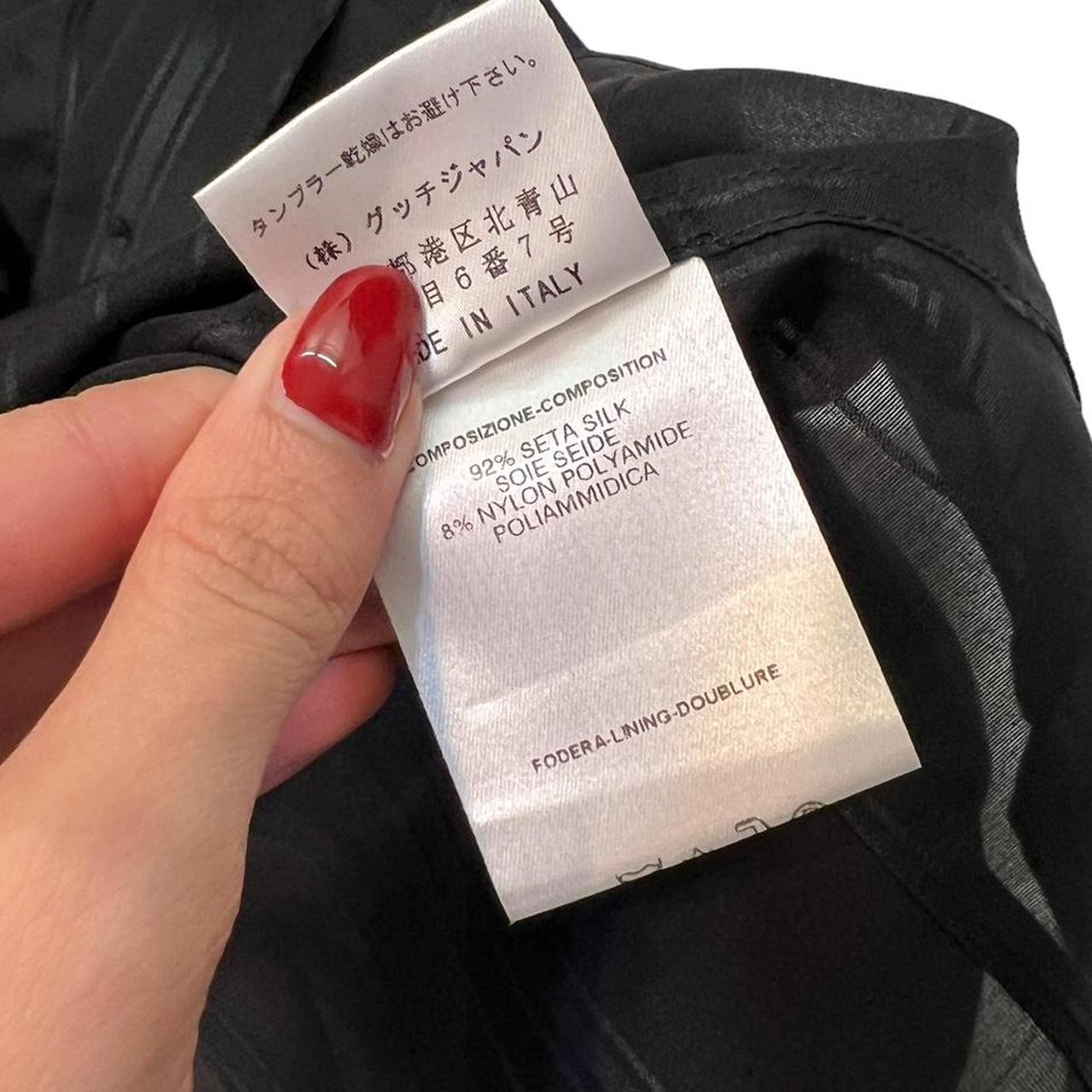 Gucci By Tom Ford s/s 2001 Black Semi-Sheer Striped Silk Button Down Blouse - Outfit Repeater