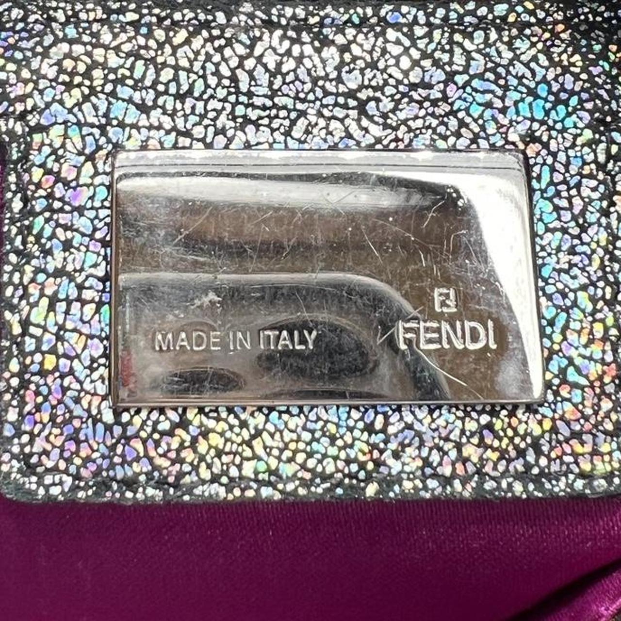 Fendi Baguette Shoulder Bag Multicolor Iridescent Zucca