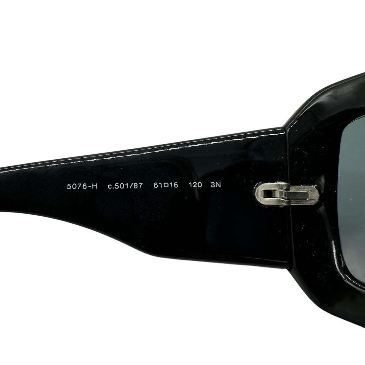 Chanel Mother of Pearl 5076 Black Oversized Sunglasses - Outfit Repeater