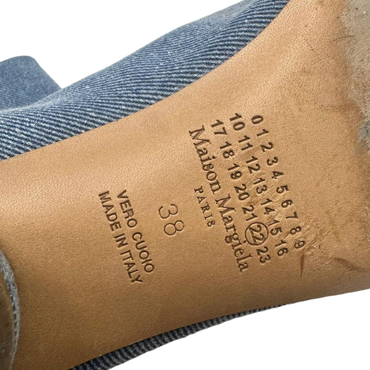 Maison Margiela Paris Denim Pointed Toe Boots