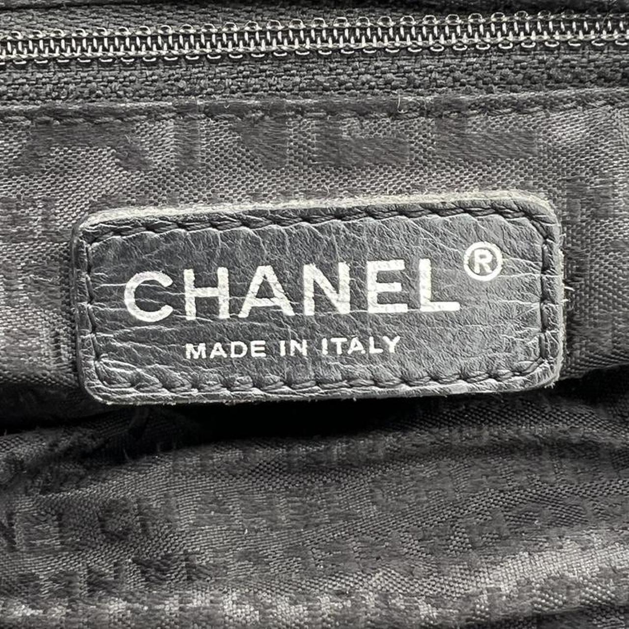 Chanel Black Leather Square Quilt Bowler Bag