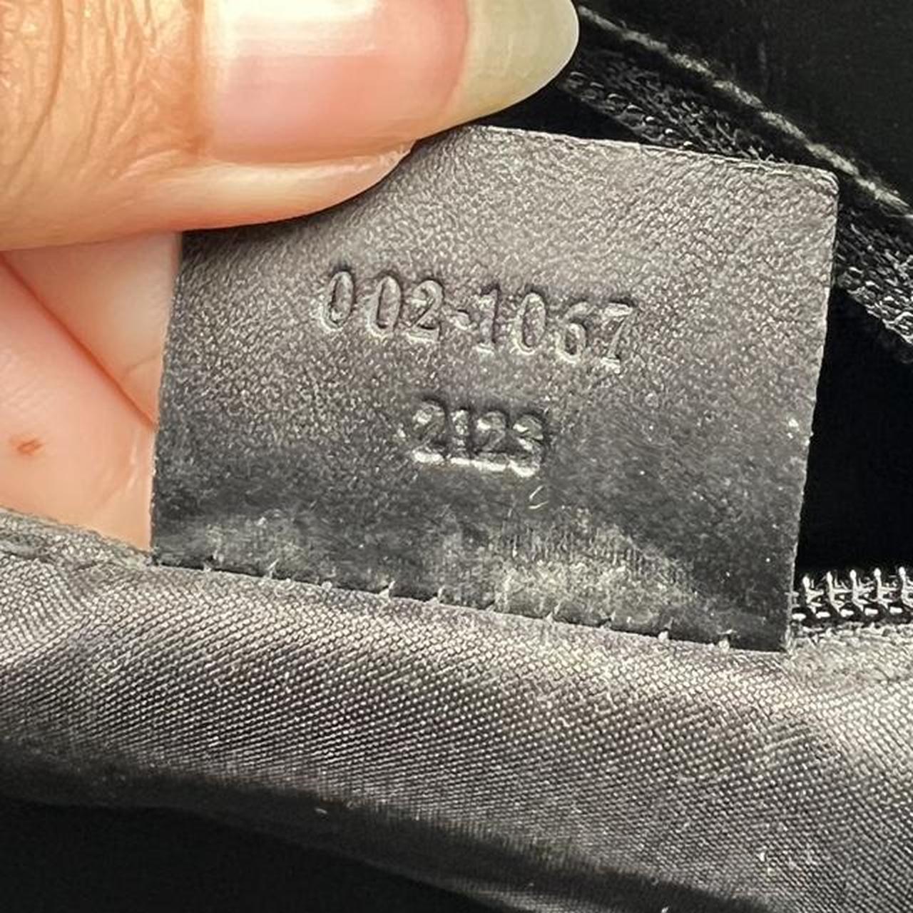 Gucci Black Monogram Canvas Jackie Bag