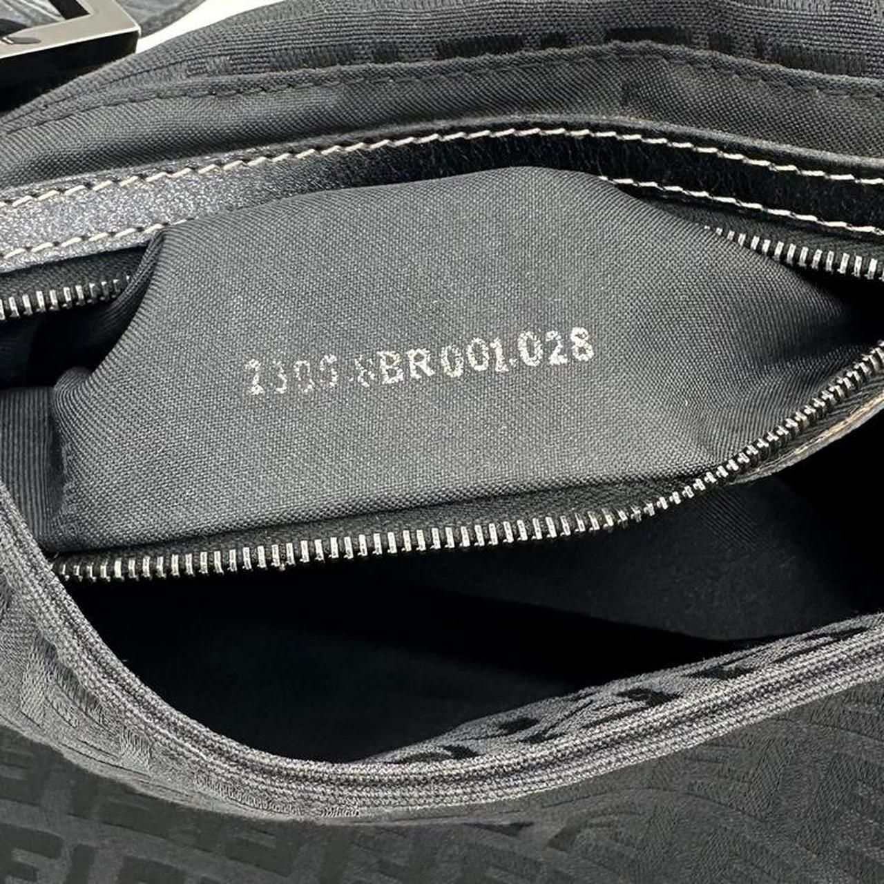 Fendi Black Zucchino Monogram Shoulder Bag