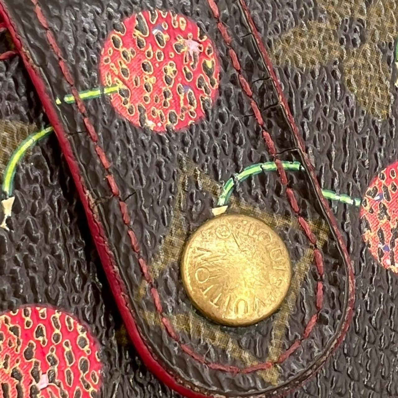 Louis Vuitton Compact Wallet Cherry Monogram Coated Canvas