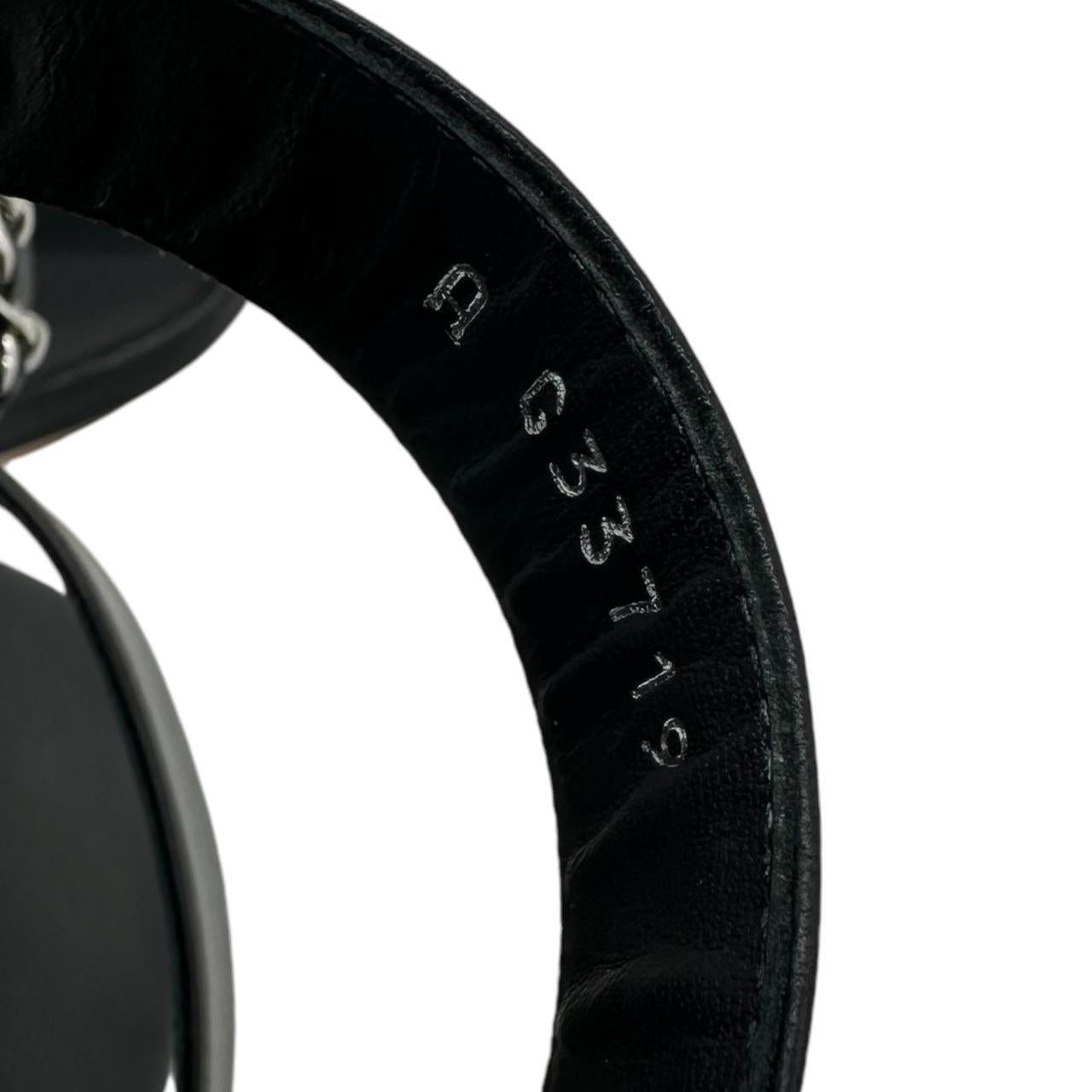 Chanel Black Lambskin Block Heel Sandals - Outfit Repeater