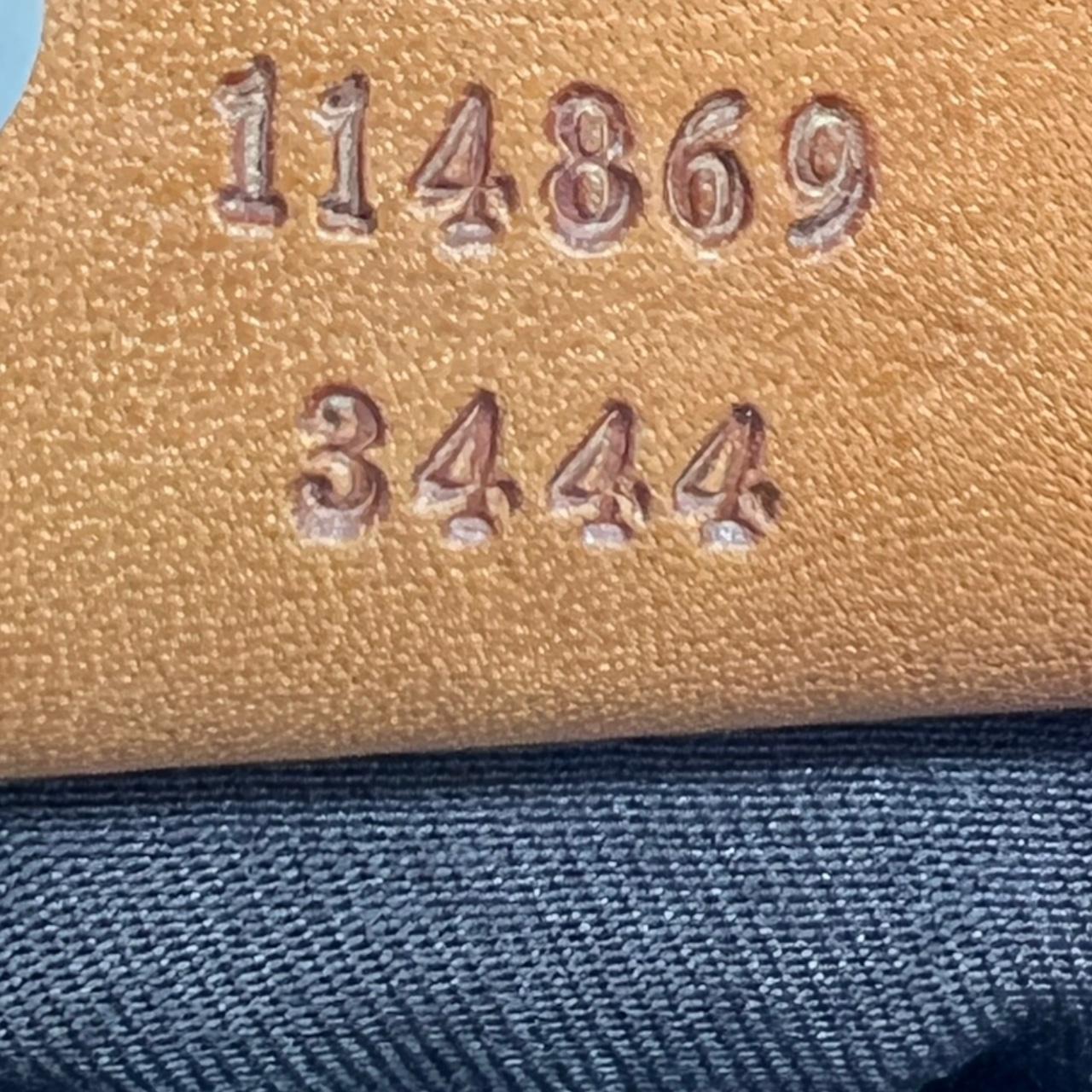 Gucci Shoulder Bag Tan Canvas Leather Logo