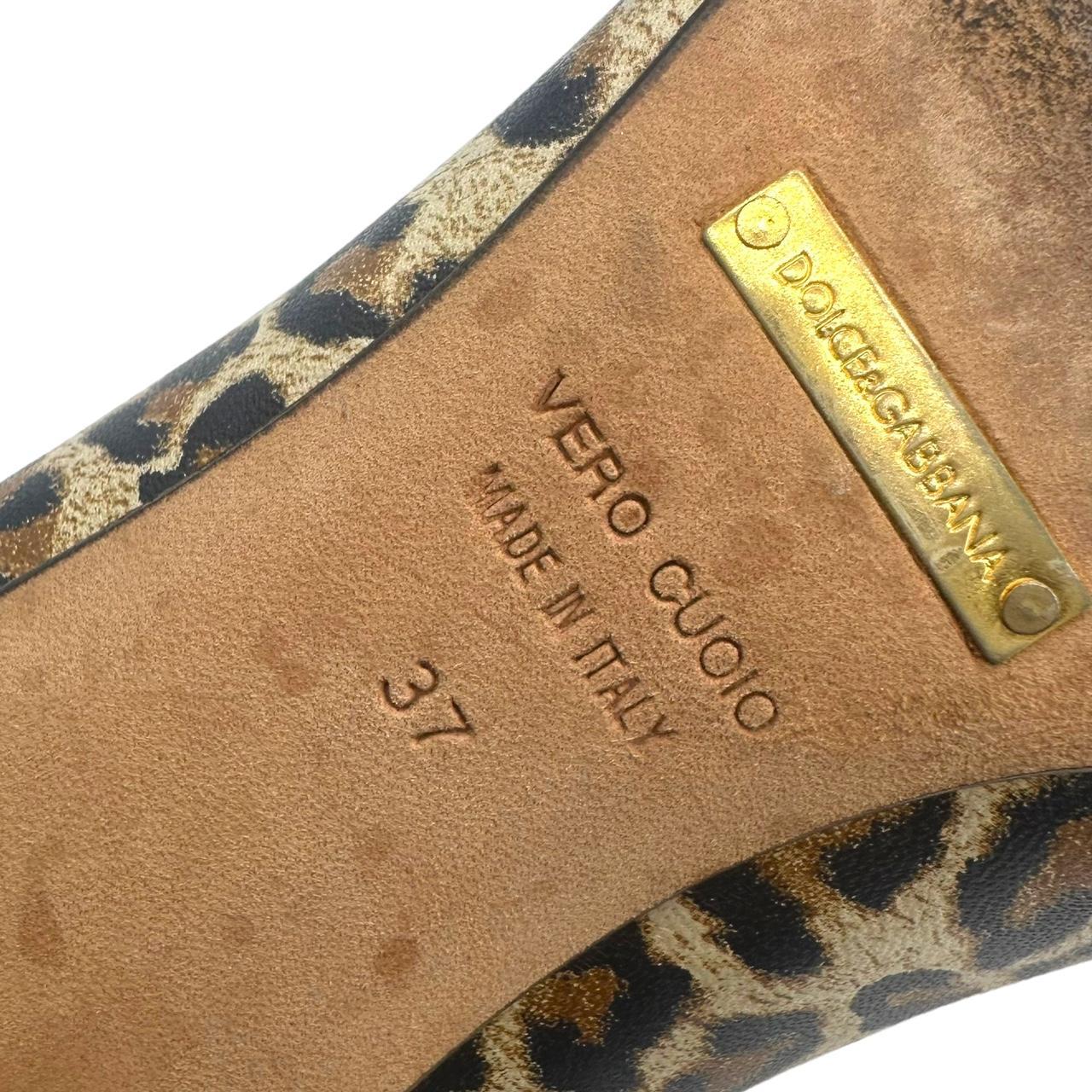 Dolce & Gabbana Leopard & Burgundy Patent Leather Pointe Toe Heels - Outfit Repeater