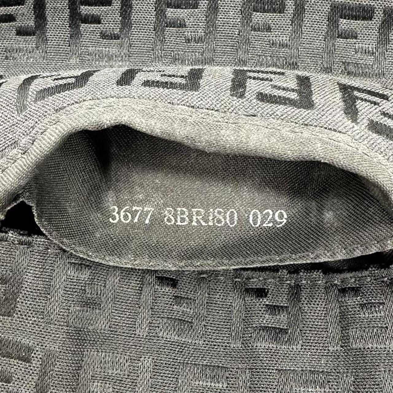 Fendi Black Zucchino Monogram Mini Mama Baguette Shoulder Bag